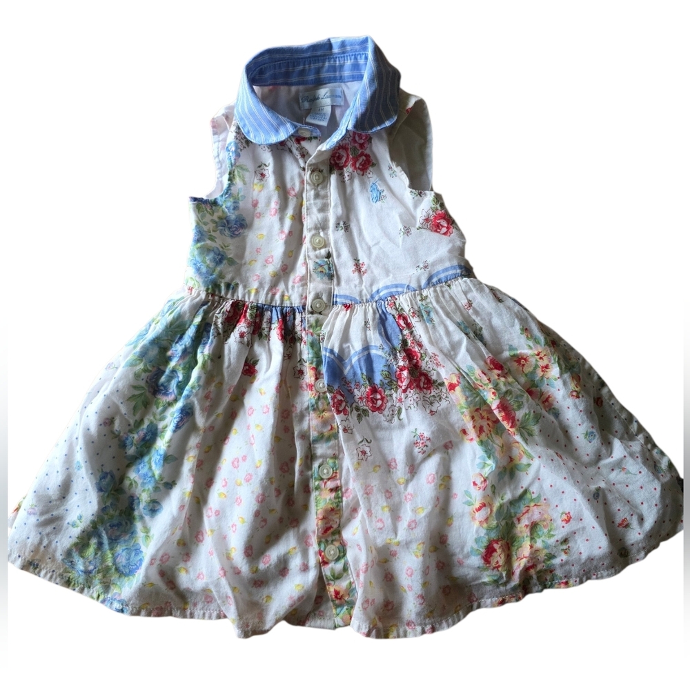 Ralph Lauren Baby Floral Patchwork Dress 6M